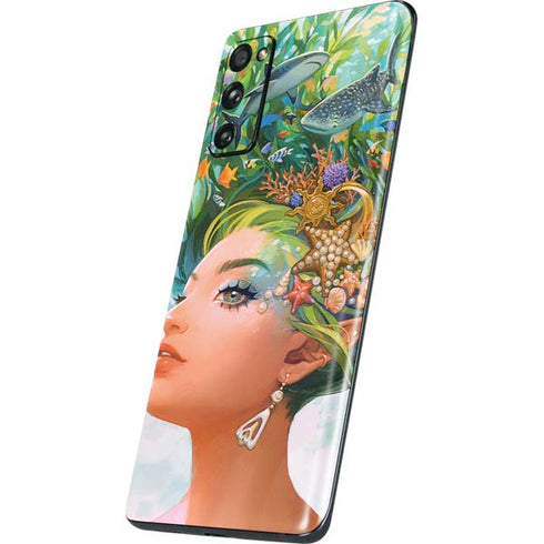 Mermaid with Sea Stars in Her Hair by Ivy Dolamore Galaxy S20 Fan Edition Skin